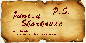 Puniša Skorković vizit kartica